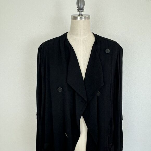 Babaton Aritzia Hamelin Black Jacket Blazer Double Breasted Long Sleeve Sz M - Picture 8 of 15